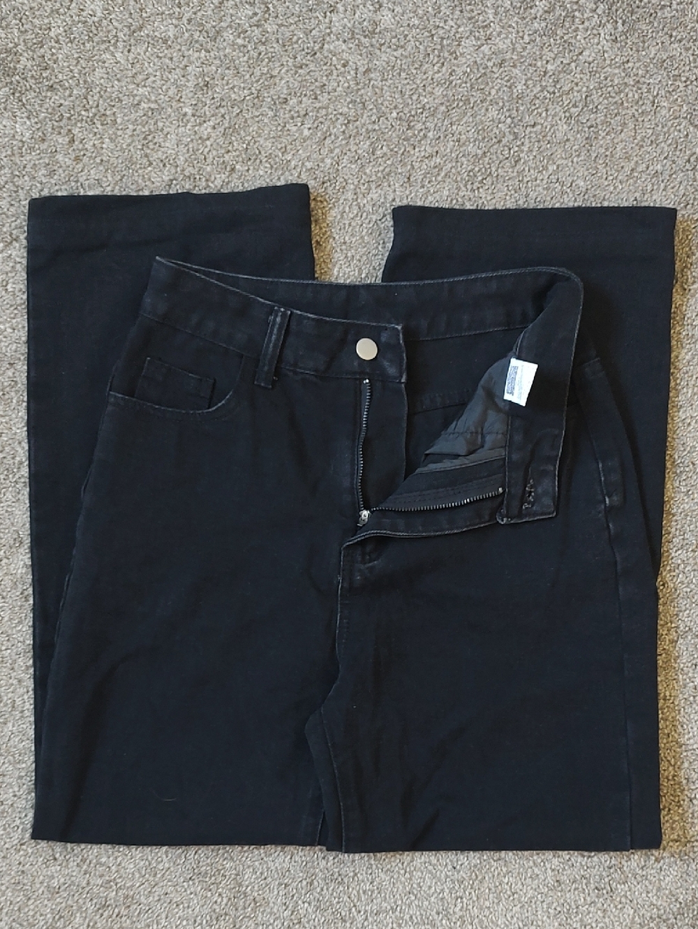 Shein Size Small/4 Black Cotton Blend Jeans - Picture 5 of 6